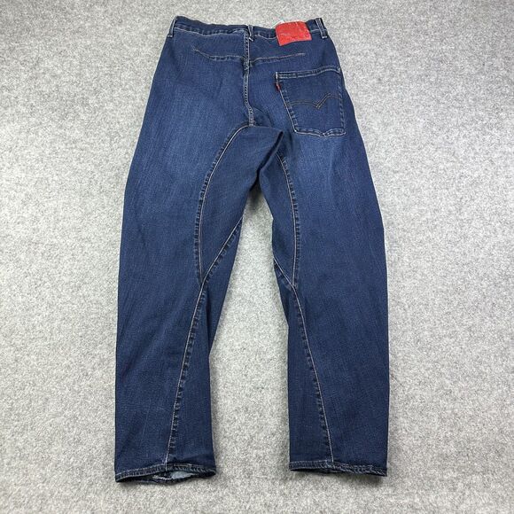 Levis Engineered LEJ 570 Premium Jeans Mens 31 Twisted Baggy Dark Wash Anime Art - Picture 6 of 16